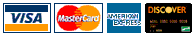 We Accept All Major Credit Cards Securely Online