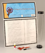 BACK VIEW: Map Poster with accessories