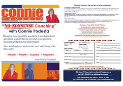 Connie Podesta's No-Nonsense Coaching