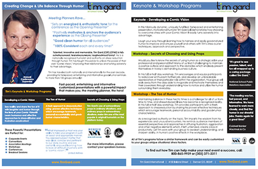 Tim Gard's Speaker Packet
